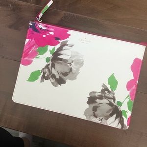 Like new Kate Spade floral clutch